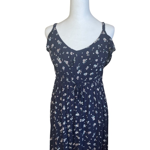 Torrid Floral Dress Size 1 Blue Flower Summer Adjustable Straps Easter Cottage - Picture 3 of 13